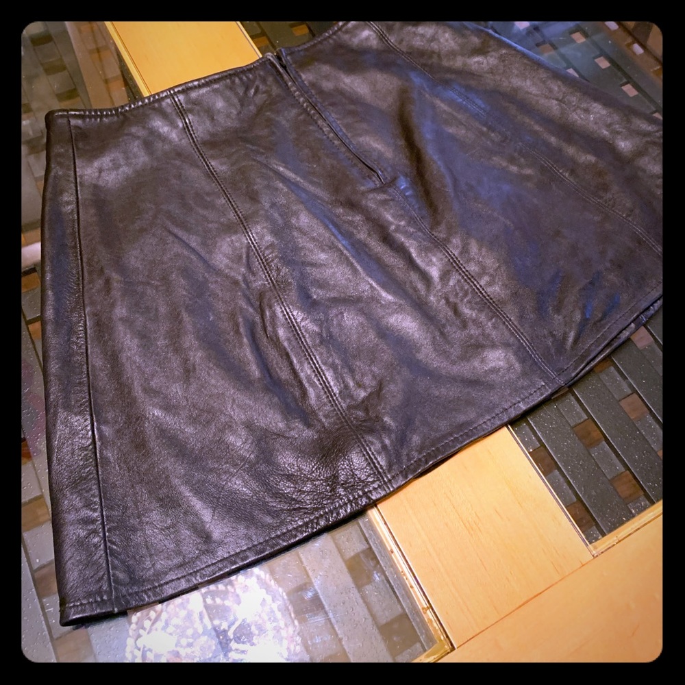 Leather Mini Skirt